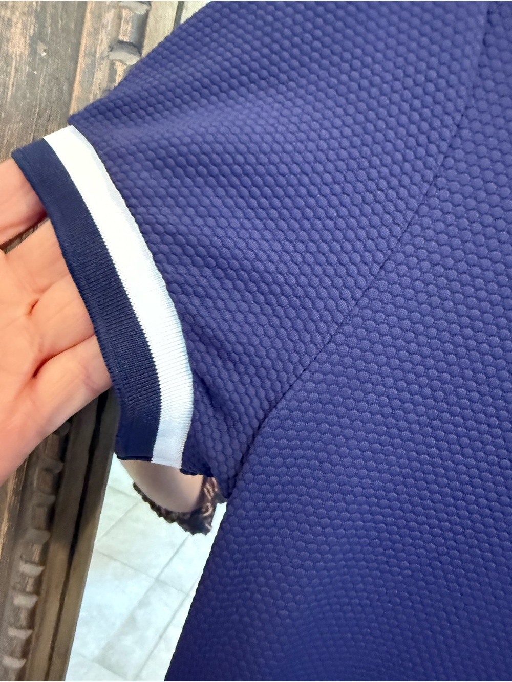 Cabana Life Sport Navy Blue Textured Dress – Size Small - Picture 4 of 6